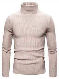 Men's Turtleneck Long Sleeve Ribbed Sweater - Damned Threads