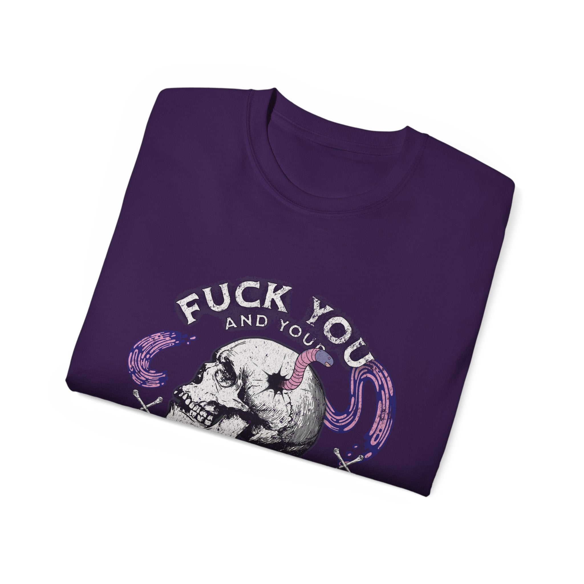 FUCK YOU AND YOUR BRAIN WORM - Unisex Cotton Tee