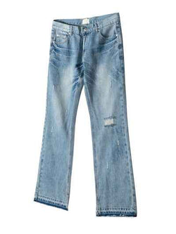 Men's Distressed Raw Hem Jeans - Damned Threads