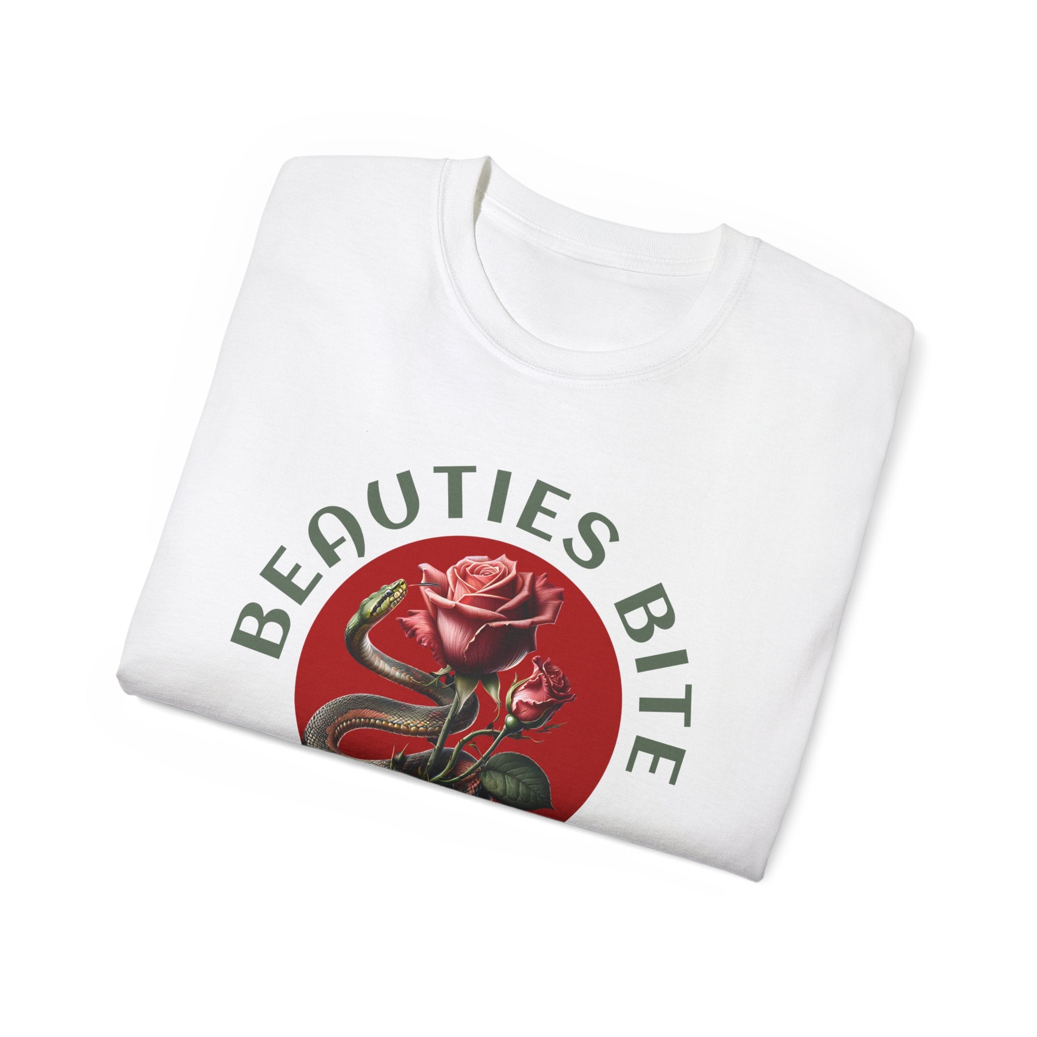 Beauties Bite - Cotton Tee (Front) - Damned Threads