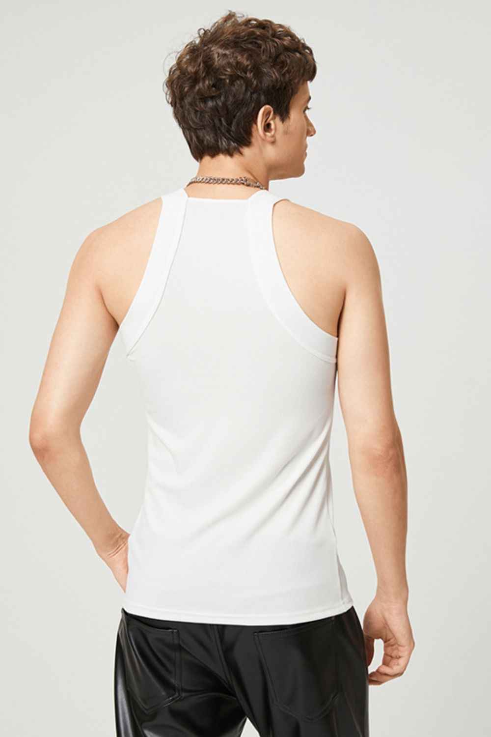 Men's Square Neck Wide Strap Tank - Damned Threads