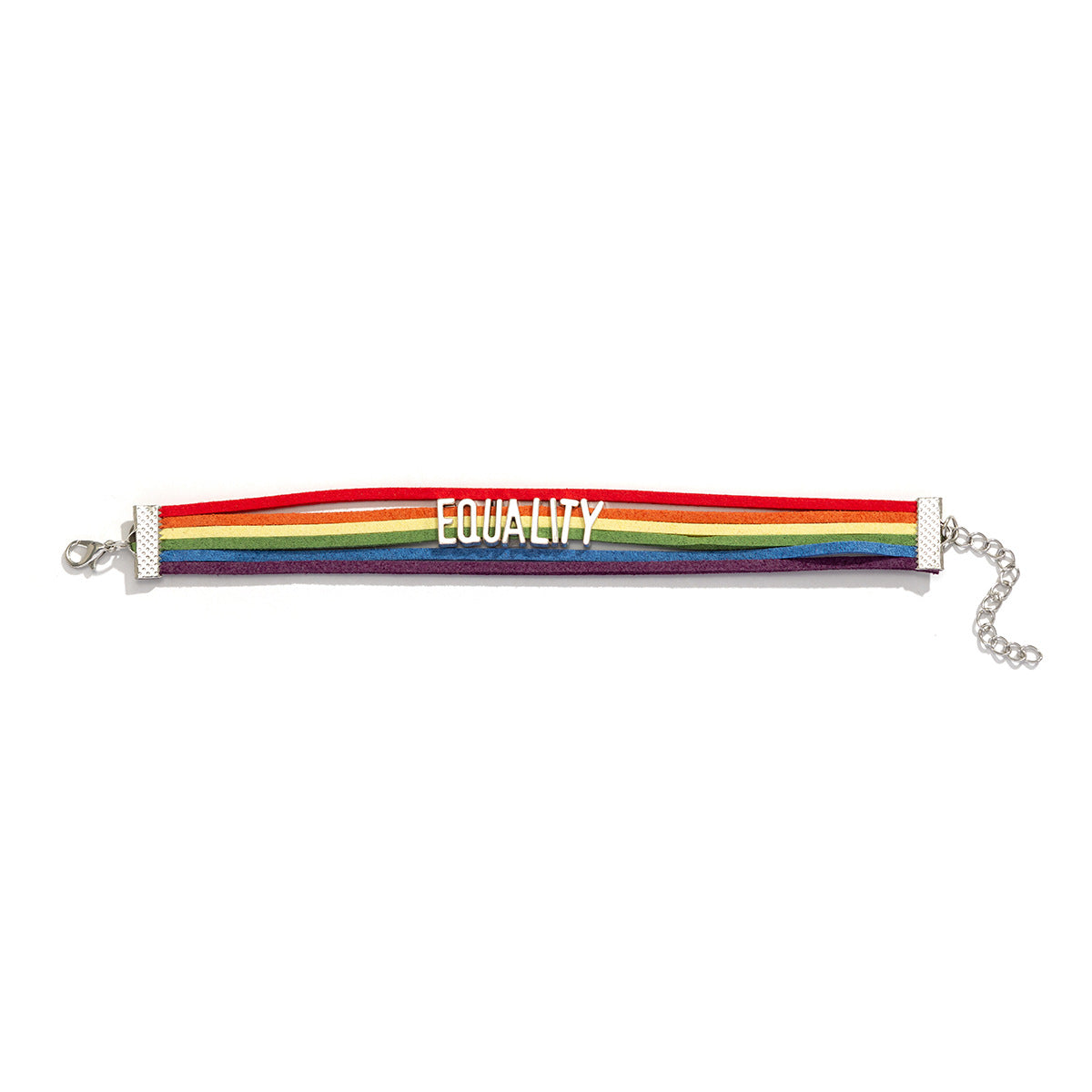 LGBT Pride Rainbow Hand-Woven Bracelet - Damned Threads