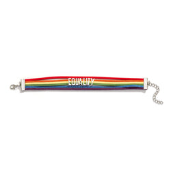 LGBT Pride Rainbow Hand-Woven Bracelet - Damned Threads