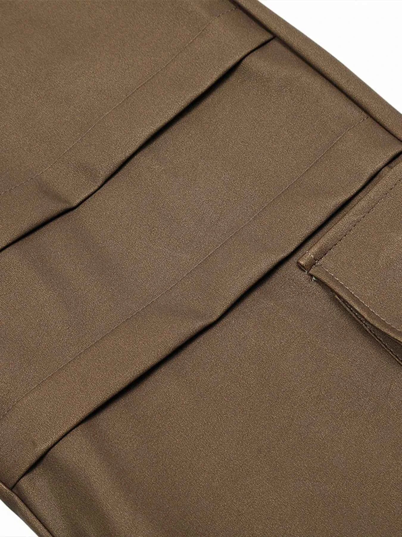 Men's Wide Leg Cargo Pants with Multiple Pockets