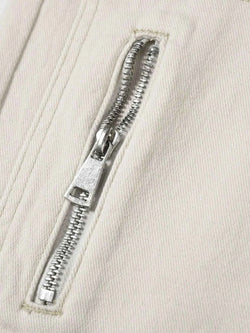 Men's Multi-Pocket Pants with Zipper Details