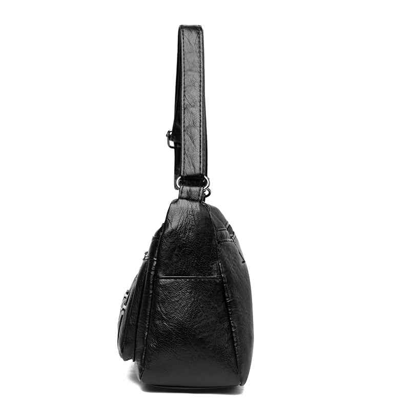 PU Leather Multi-Pockets Crossbody Bag - Damned Threads