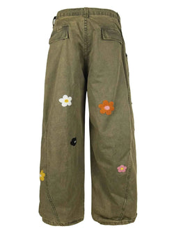 Men's Flower  Cargo Pants