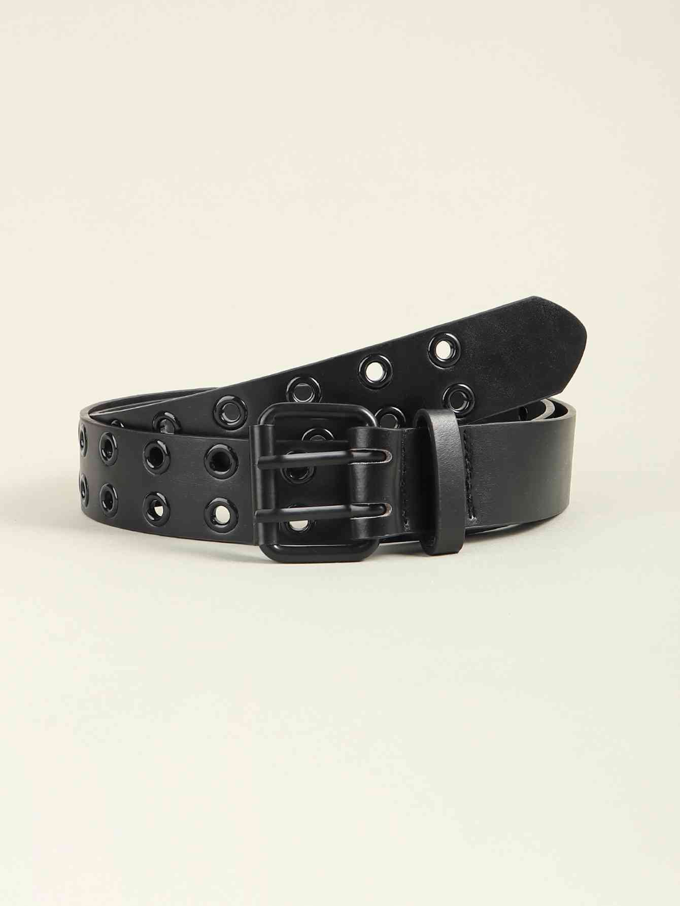 Grommet PU Leather Belt - Damned Threads