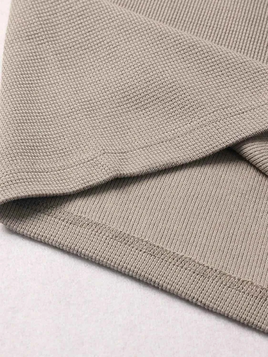 Men's Drawstring Waffle Shorts with Pockets