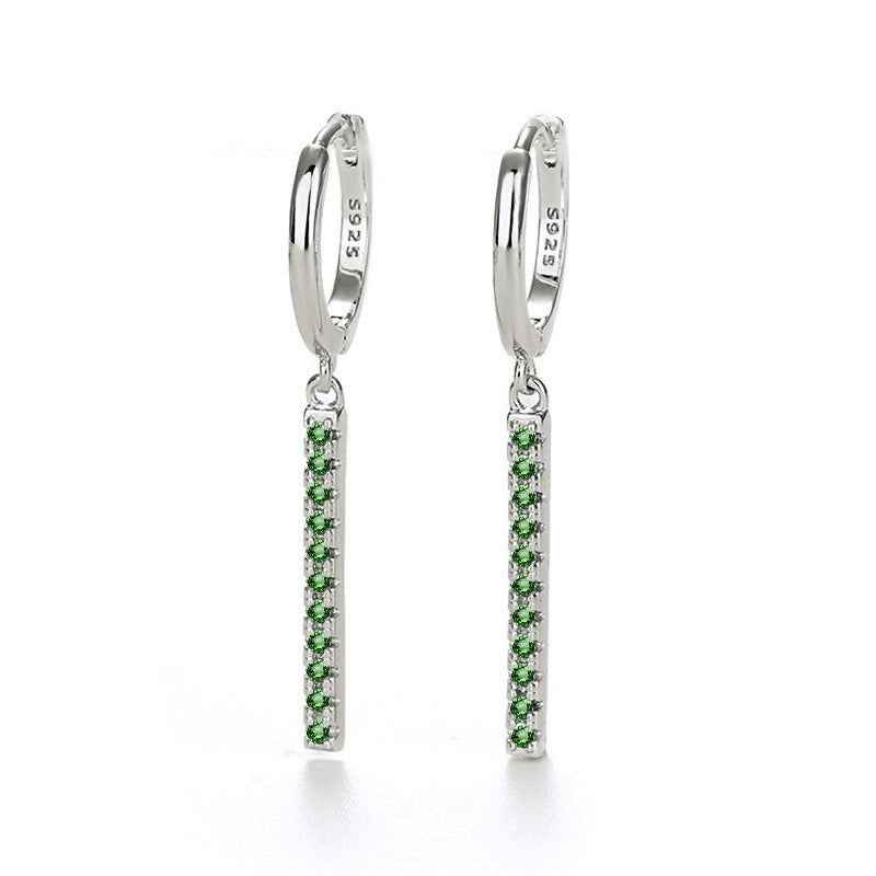 18K Gold Tassel Earrings With Rhinestone Design - Damned Threads