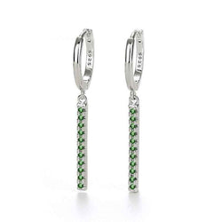 18K Gold Tassel Earrings With Rhinestone Design - Damned Threads