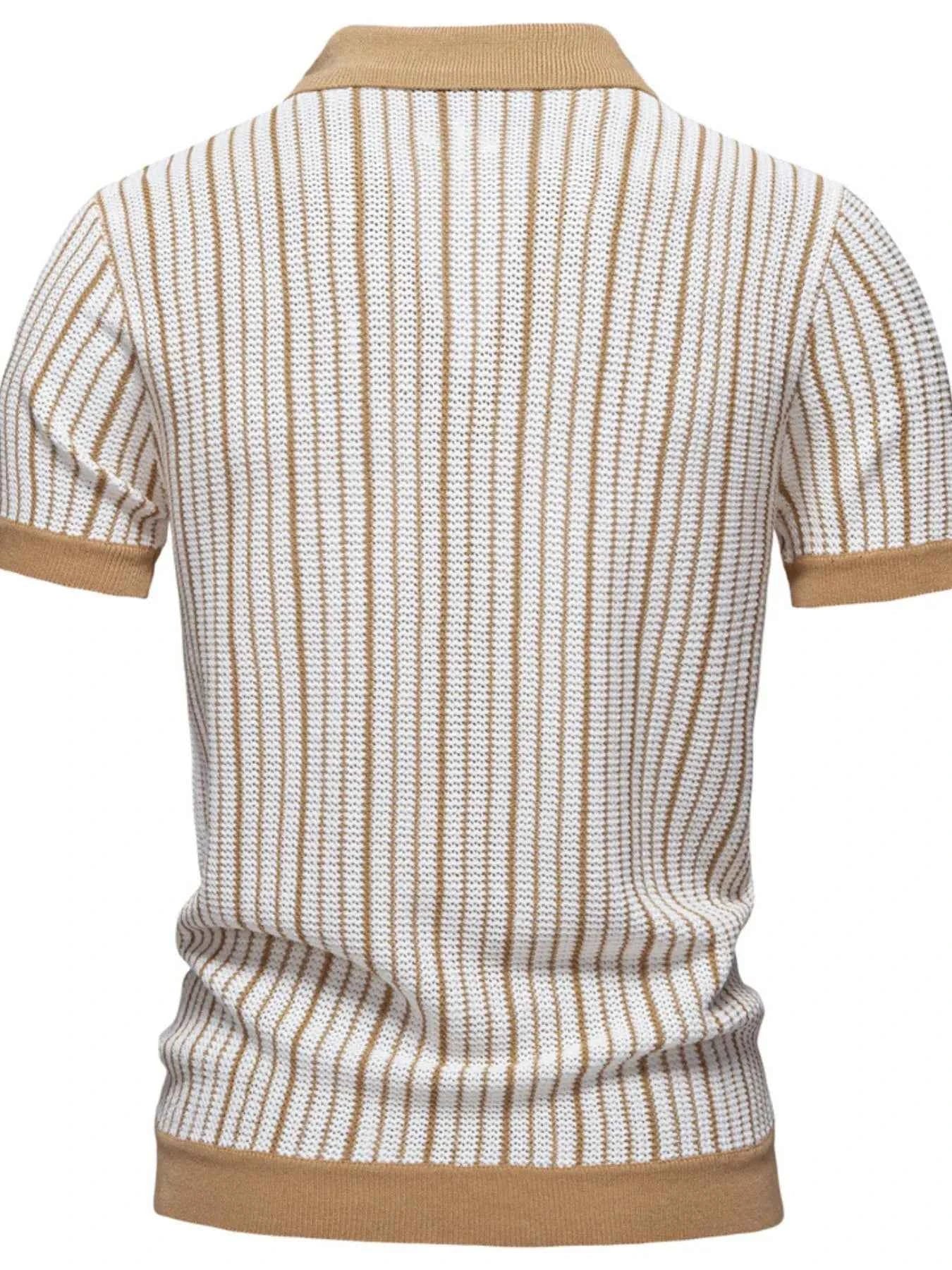 Men's Stripe Button Down Cardigan