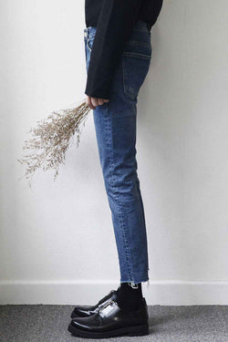 Men's Frayed Hem Skinny Jeans - Damned Threads