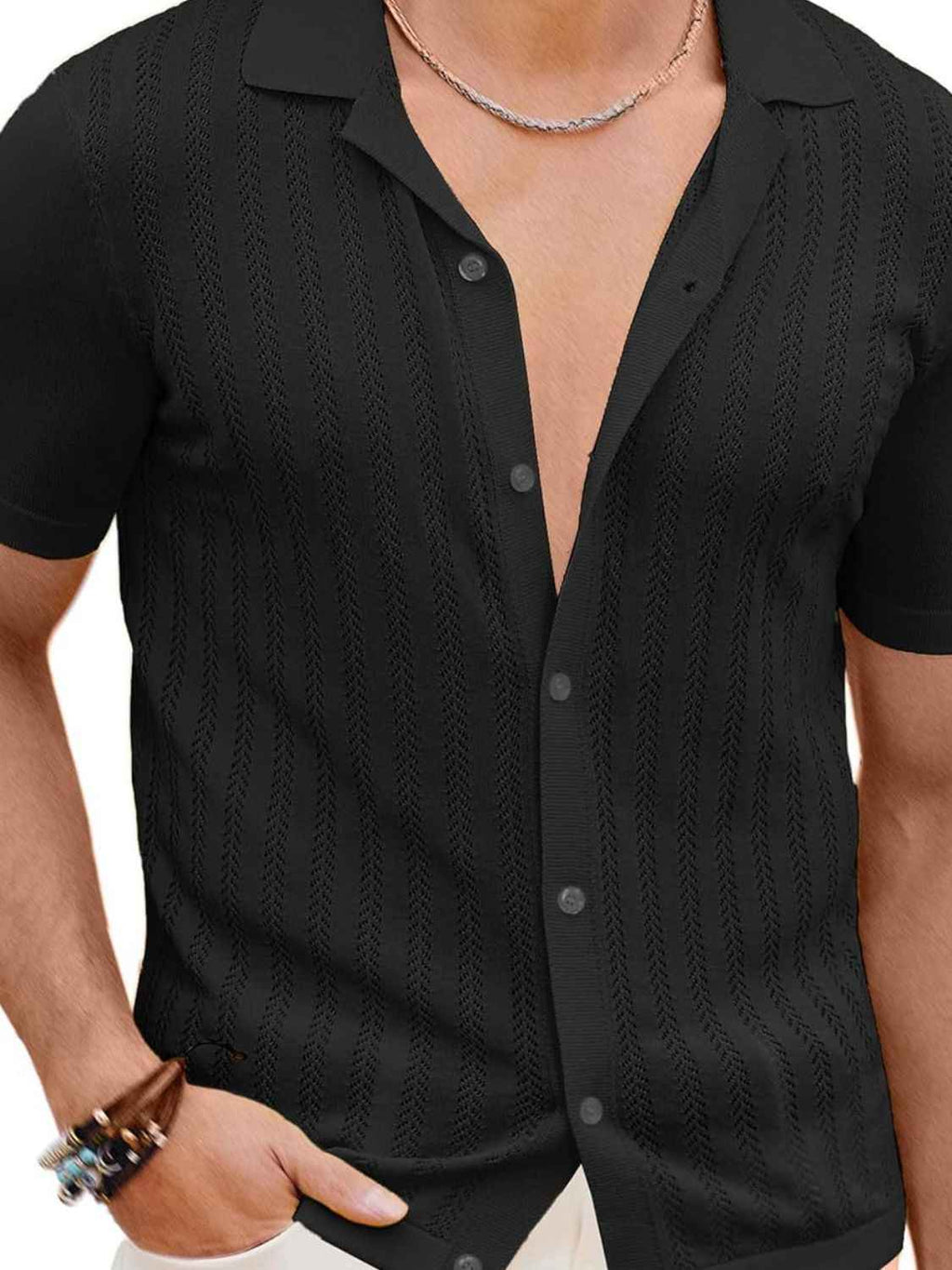 Men's Full Size Button Down Short Sleeve Shirt Plus Size - Damned Threads