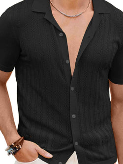 Men's Full Size Button Down Short Sleeve Shirt Plus Size - Damned Threads