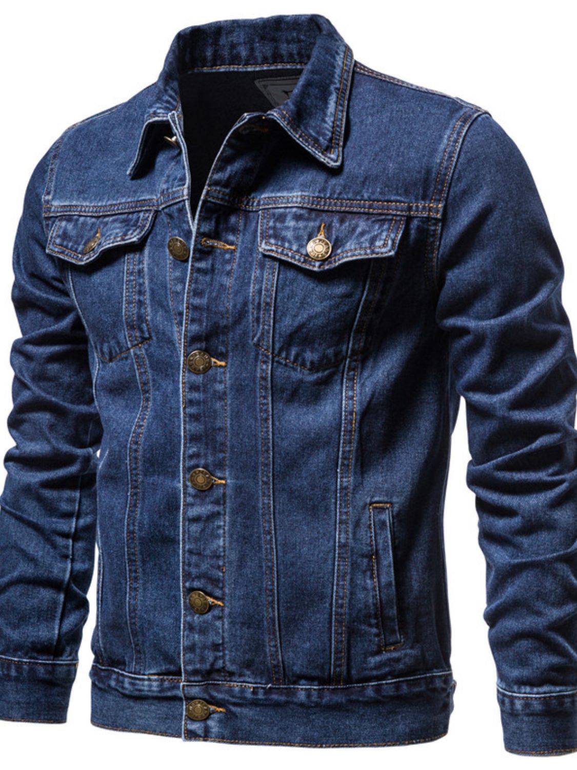 Men's Button Down Long Sleeve Denim Jacket - Damned Threads