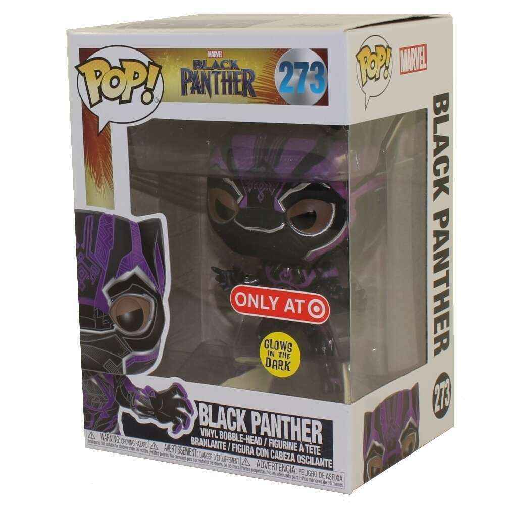 Funko POP! Marvel: Black Panther - Purple Glow Black Panther (Target Exclusive) - Damned Threads