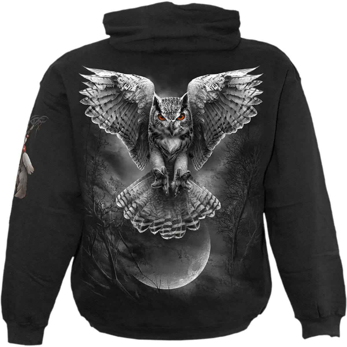 WINGS OF WISDOM - Hoody Black - Damned Threads