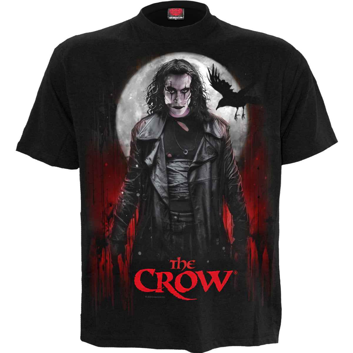 THE CROW - BLOOD MOON - Front Print T-Shirt Black - Damned Threads