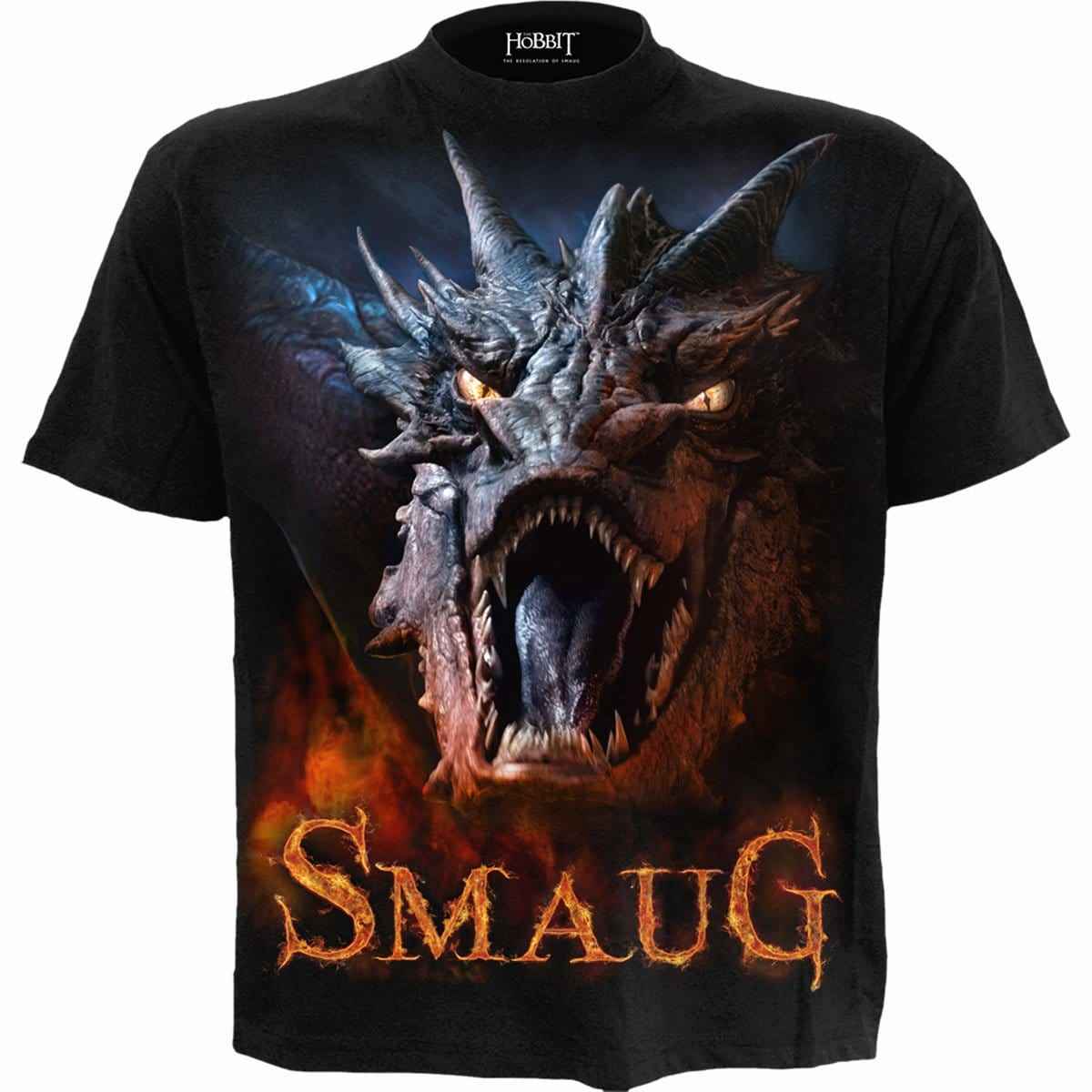 THE HOBBIT - SMAUG - T-Shirt Black - Damned Threads