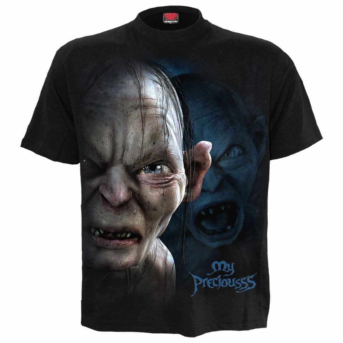 LOTR - GOLLUM - MY PRECIOUSSS - Front Print T-Shirt Black - Damned Threads