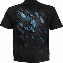 SUPERMAN - RIPPED - T-Shirt Black - Damned Threads