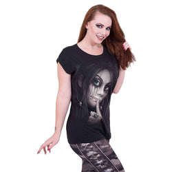 ZIPPED - Turnup Sleeve Loosefit Tee - Damned Threads