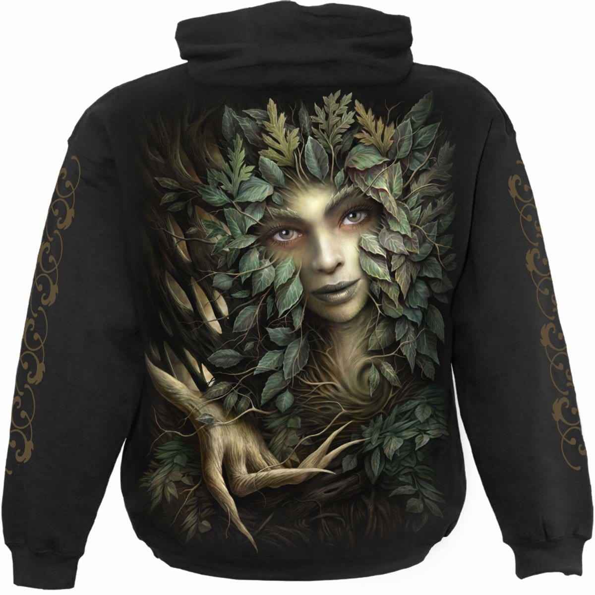 WOODLAND QUEEN - Hoody Black - Damned Threads