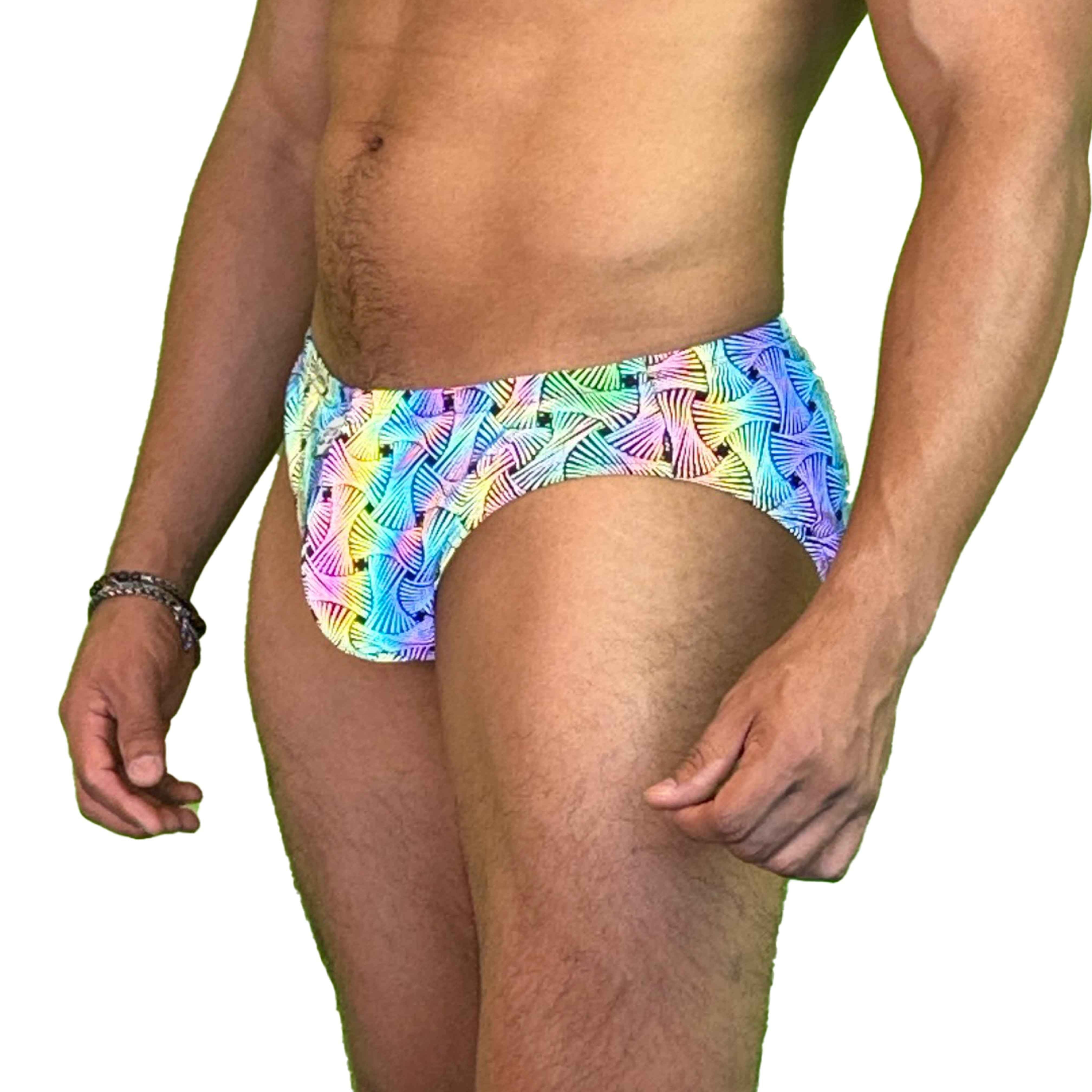 Party Bottoms - Reflective Loom Classic Cut Party & Swim Brief - Damned Threads