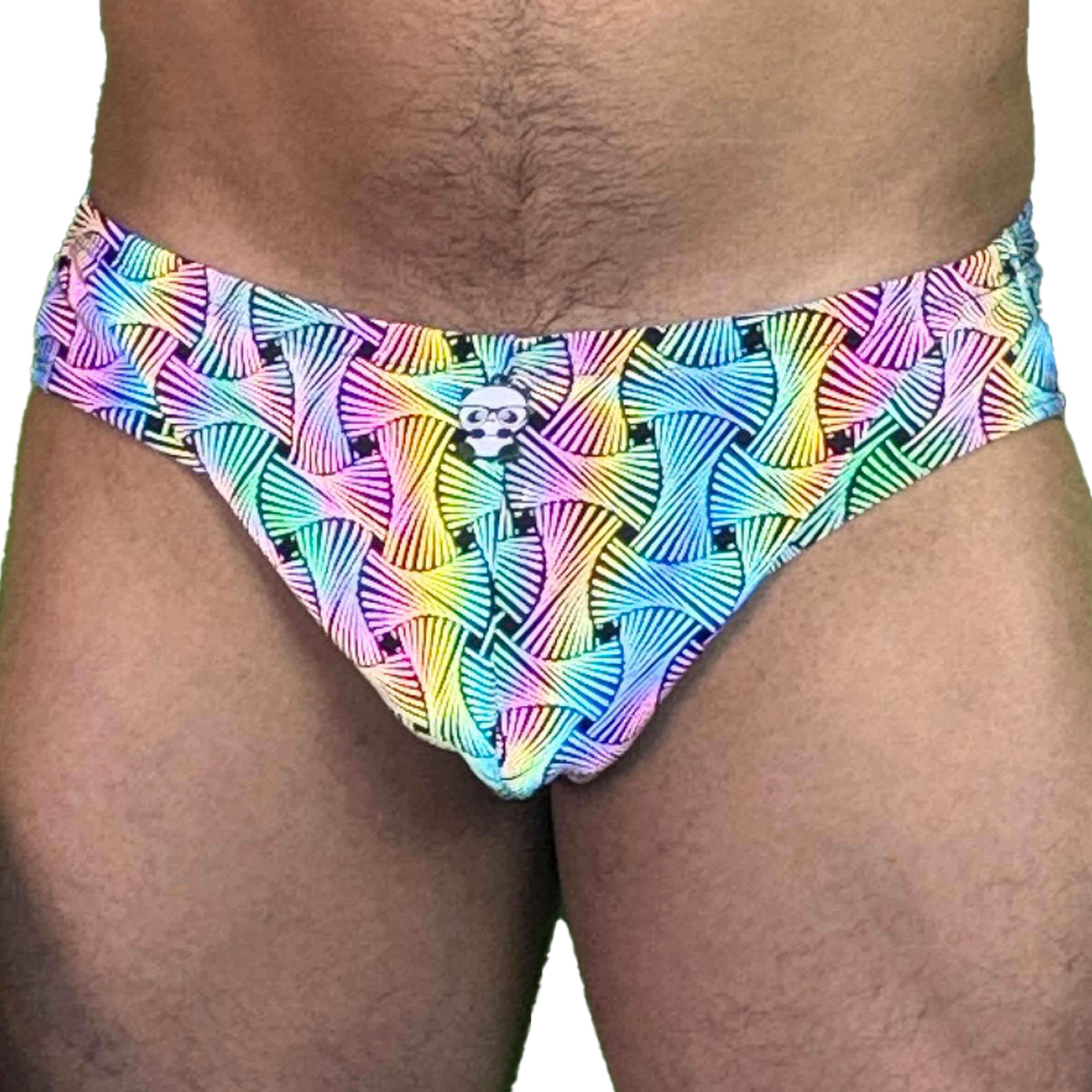 Party Bottoms - Reflective Loom Classic Cut Party & Swim Brief - Damned Threads