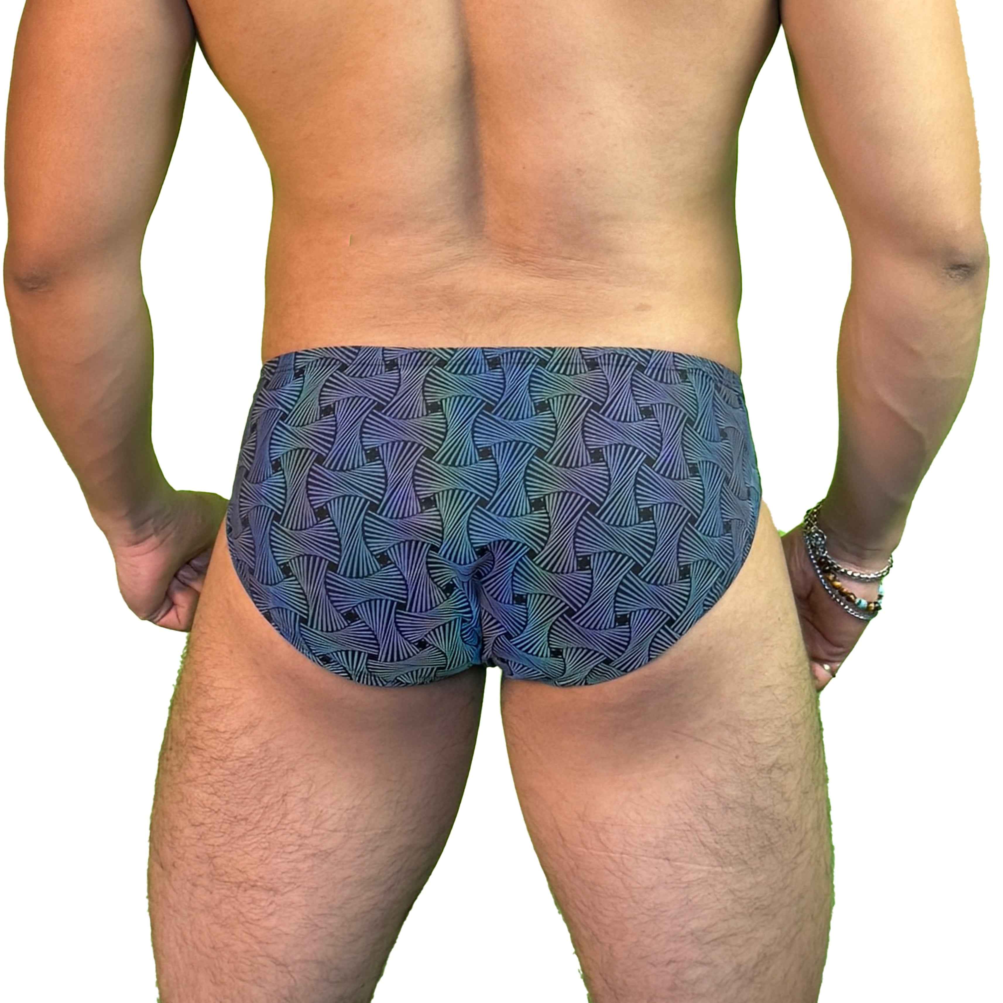 Party Bottoms - Reflective Loom Classic Cut Party & Swim Brief - Damned Threads