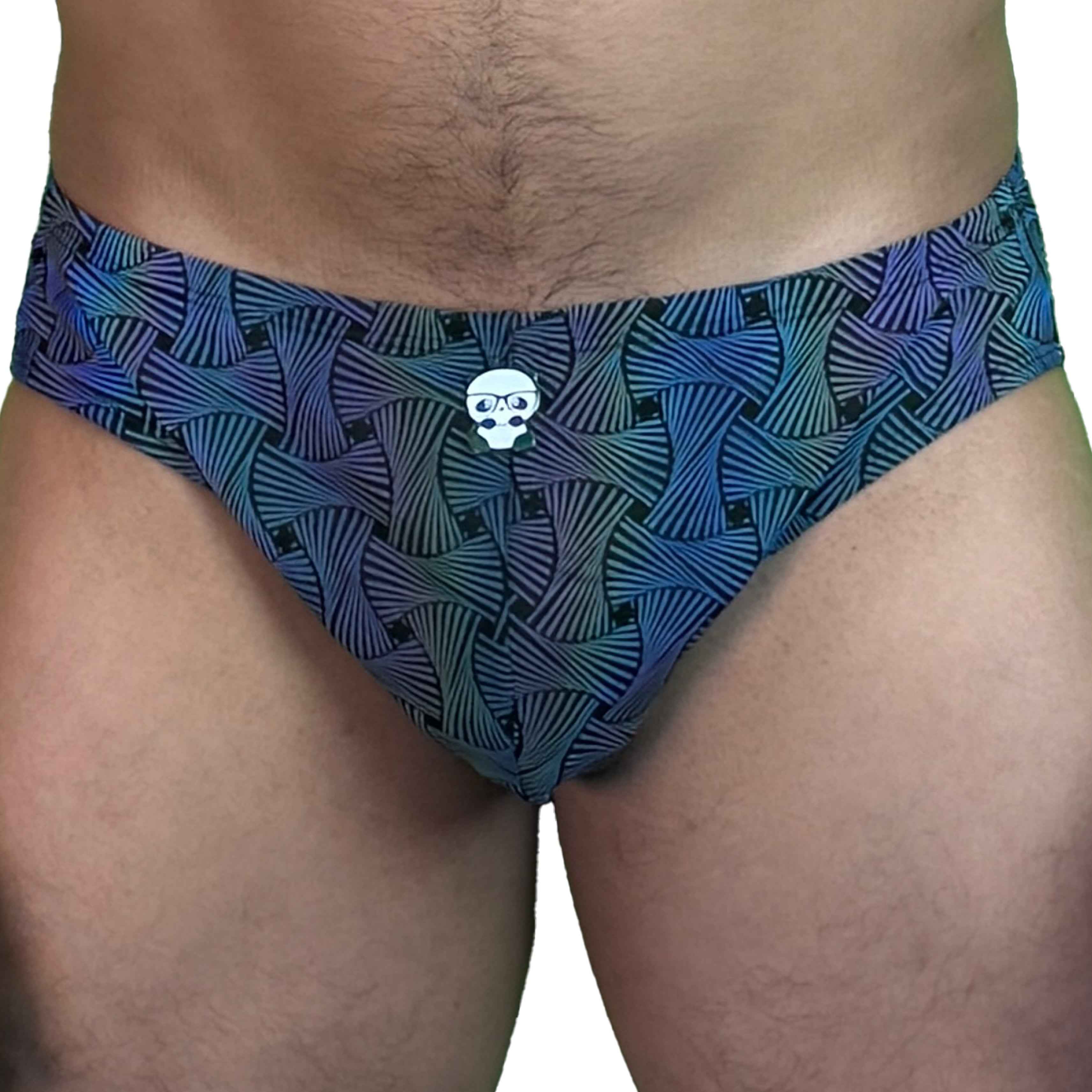 Party Bottoms - Reflective Loom Classic Cut Party & Swim Brief - Damned Threads
