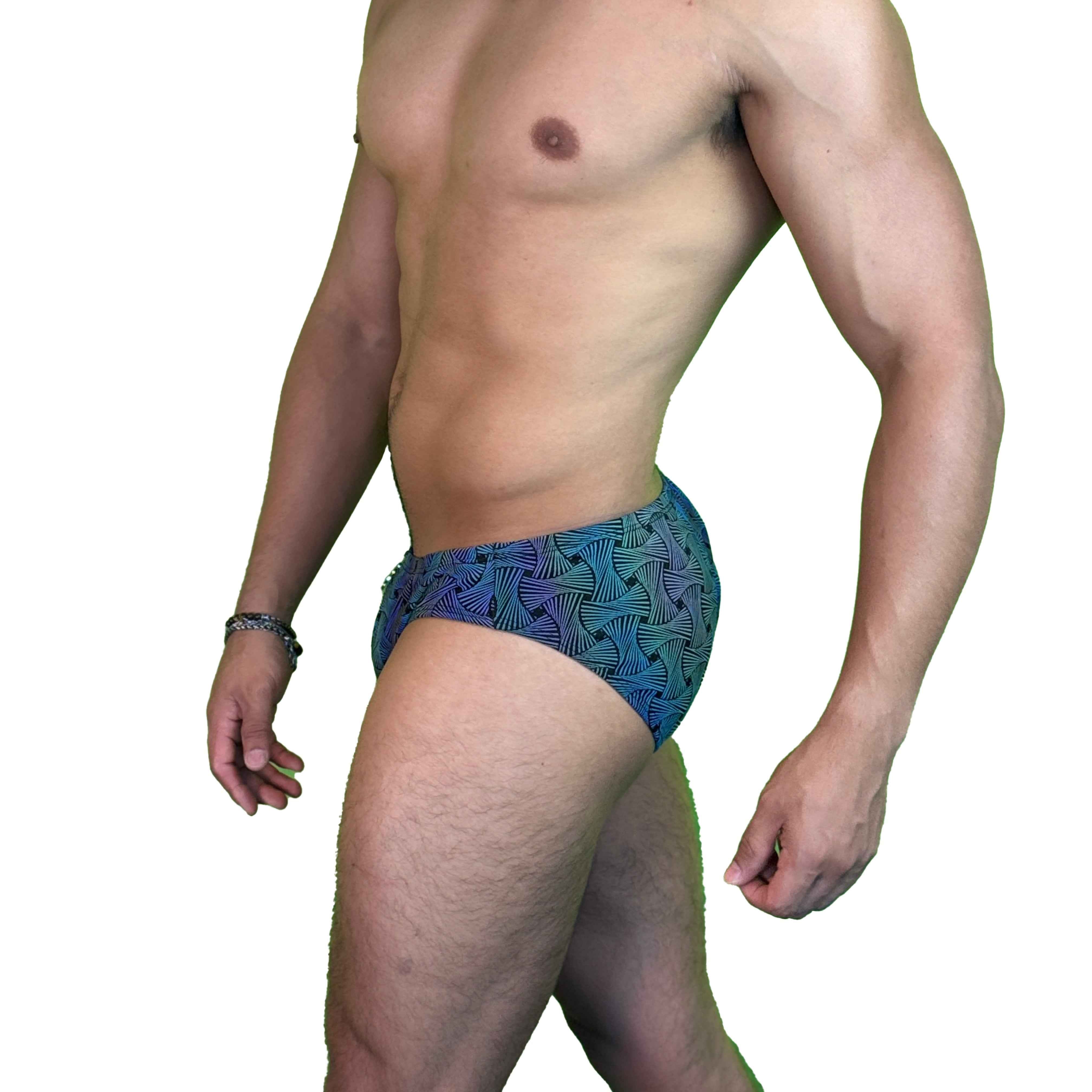 Party Bottoms - Reflective Loom Classic Cut Party & Swim Brief - Damned Threads