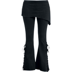 URBAN FASHION - 2in1 Boot-Cut Leggings with Micro Slant Skirt - Damned Threads