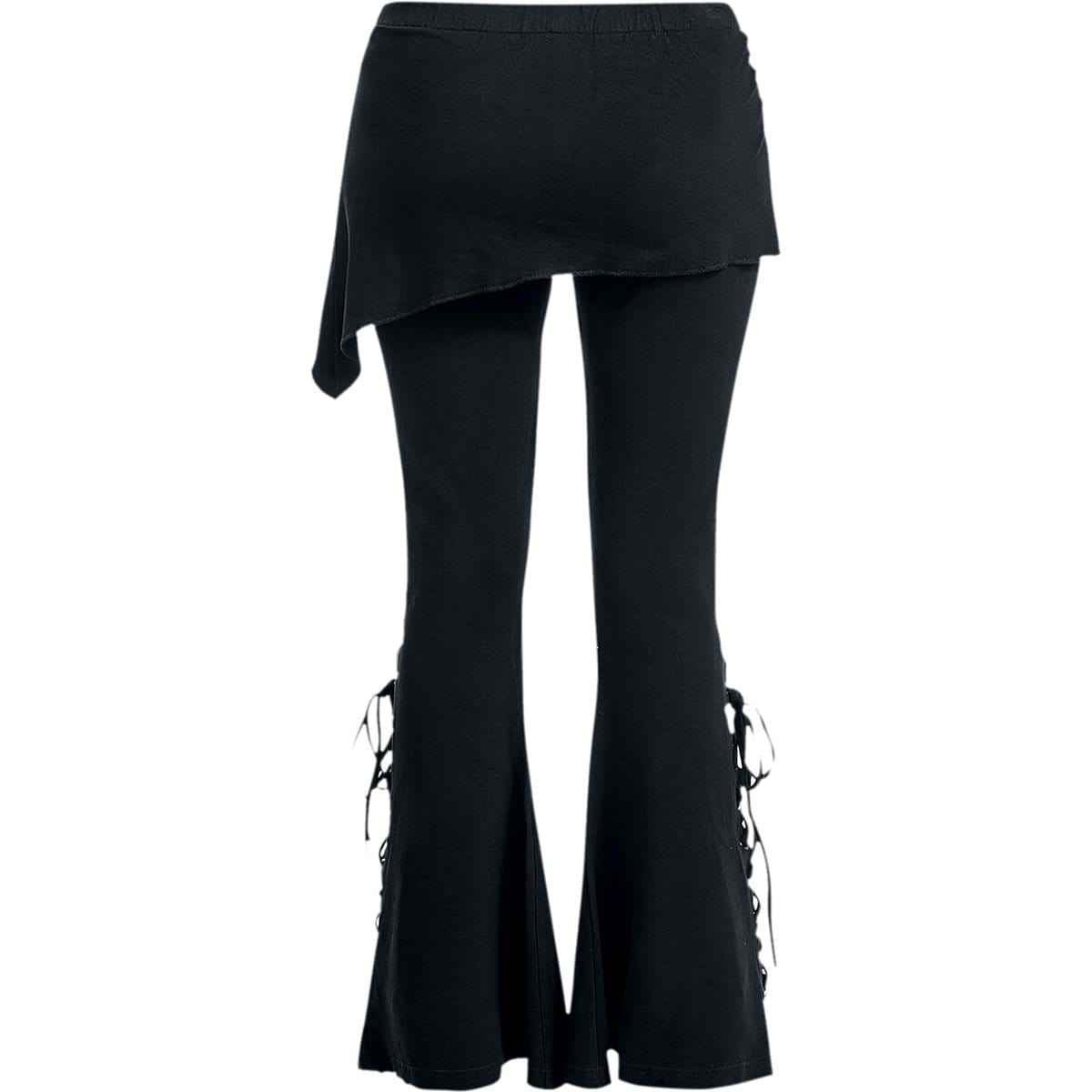 URBAN FASHION - 2in1 Boot-Cut Leggings with Micro Slant Skirt - Damned Threads