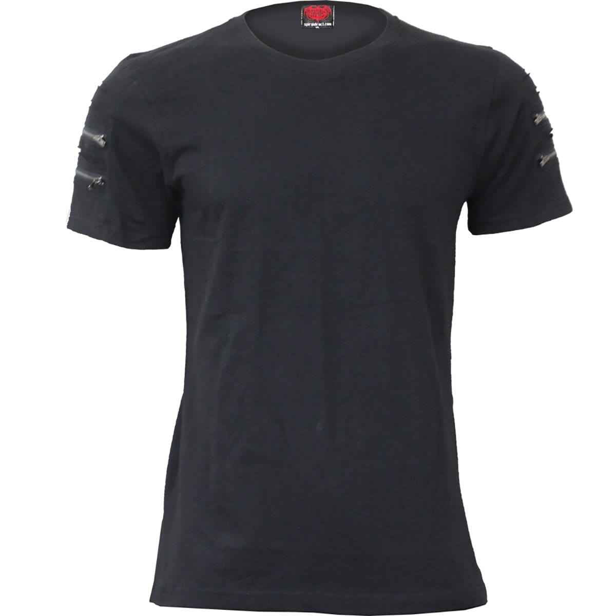 URBAN FASHION - Twin Zipper Sleeve Fashion Tee - Damned Threads