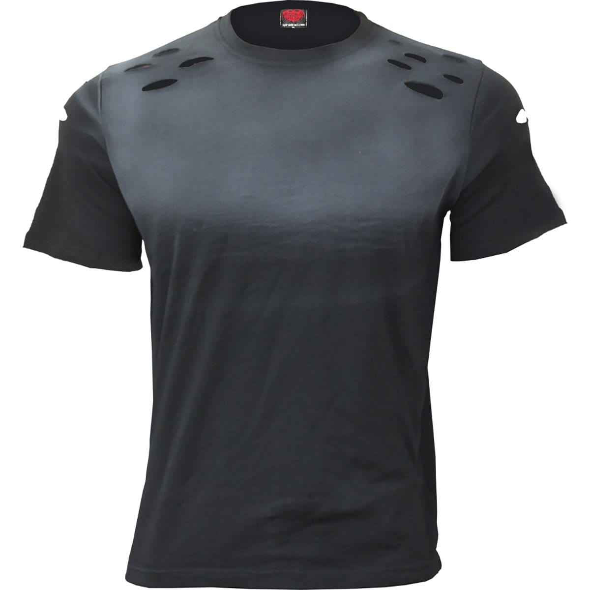 URBAN FASHION - Distressed Spray On T-Shirt - Damned Threads