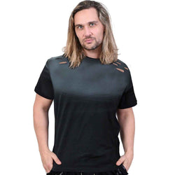 URBAN FASHION - Distressed Spray On T-Shirt - Damned Threads