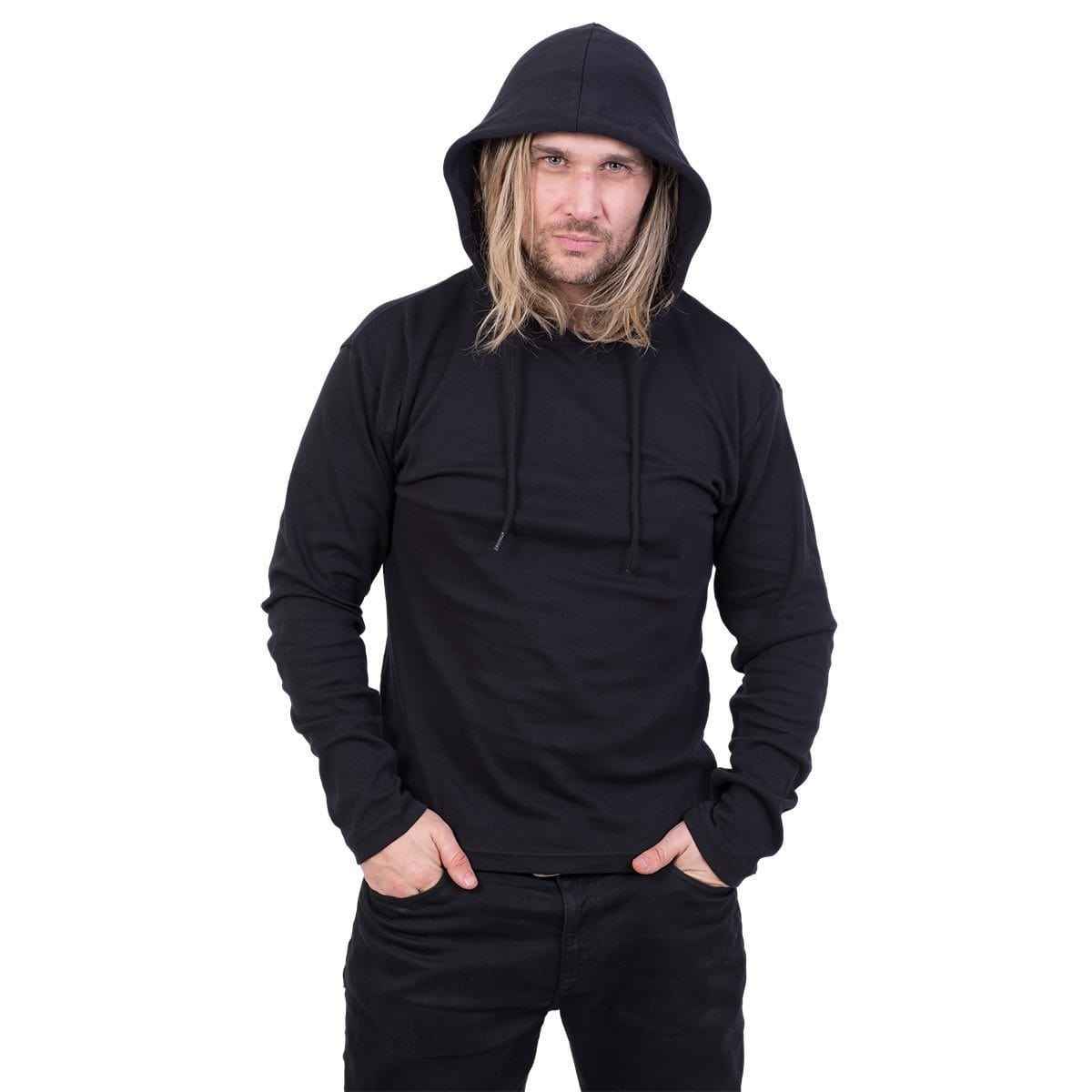 URBAN FASHION - Fine Cotton Summer Hoody Black - Damned Threads