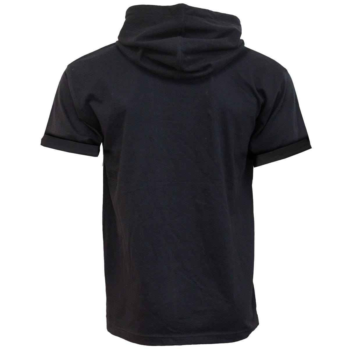 URBAN FASHION - Fine Cotton T-shirt Hoody Black - Damned Threads