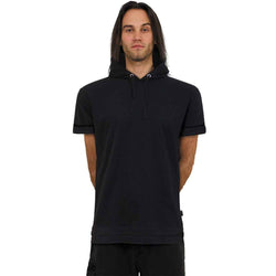 URBAN FASHION - Fine Cotton T-shirt Hoody Black - Damned Threads