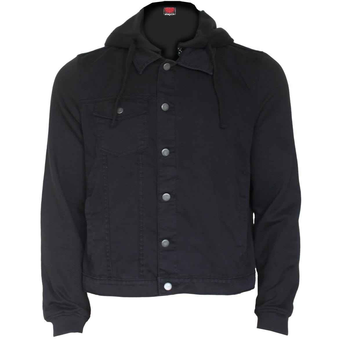 URBAN FASHION - Hooded Shacket Black - Damned Threads