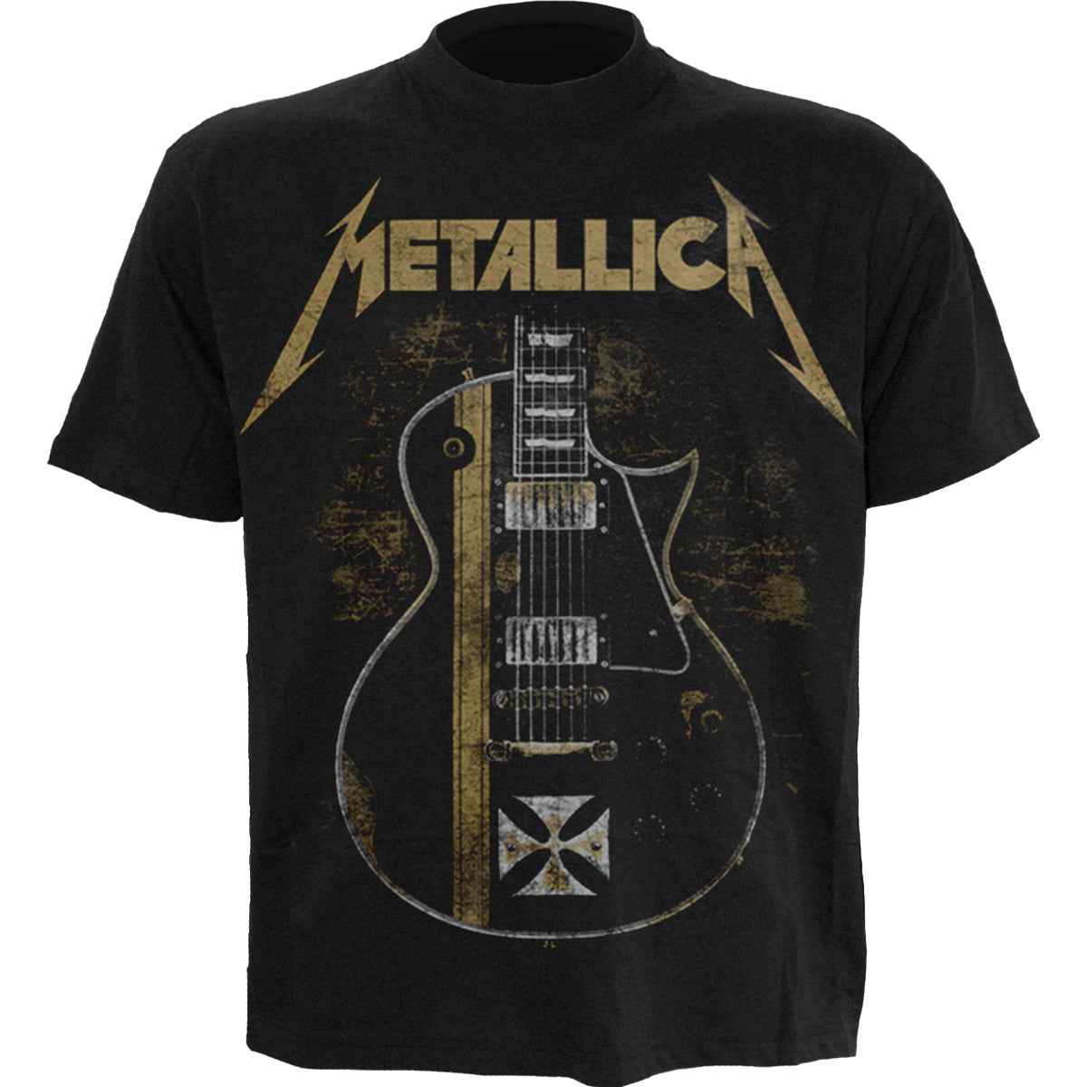 METALLICA - HETFIELD IRON CROSS - Front Print T-Shirt Black - Damned Threads