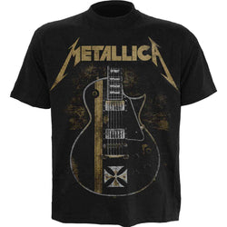 METALLICA - HETFIELD IRON CROSS - Front Print T-Shirt Black - Damned Threads