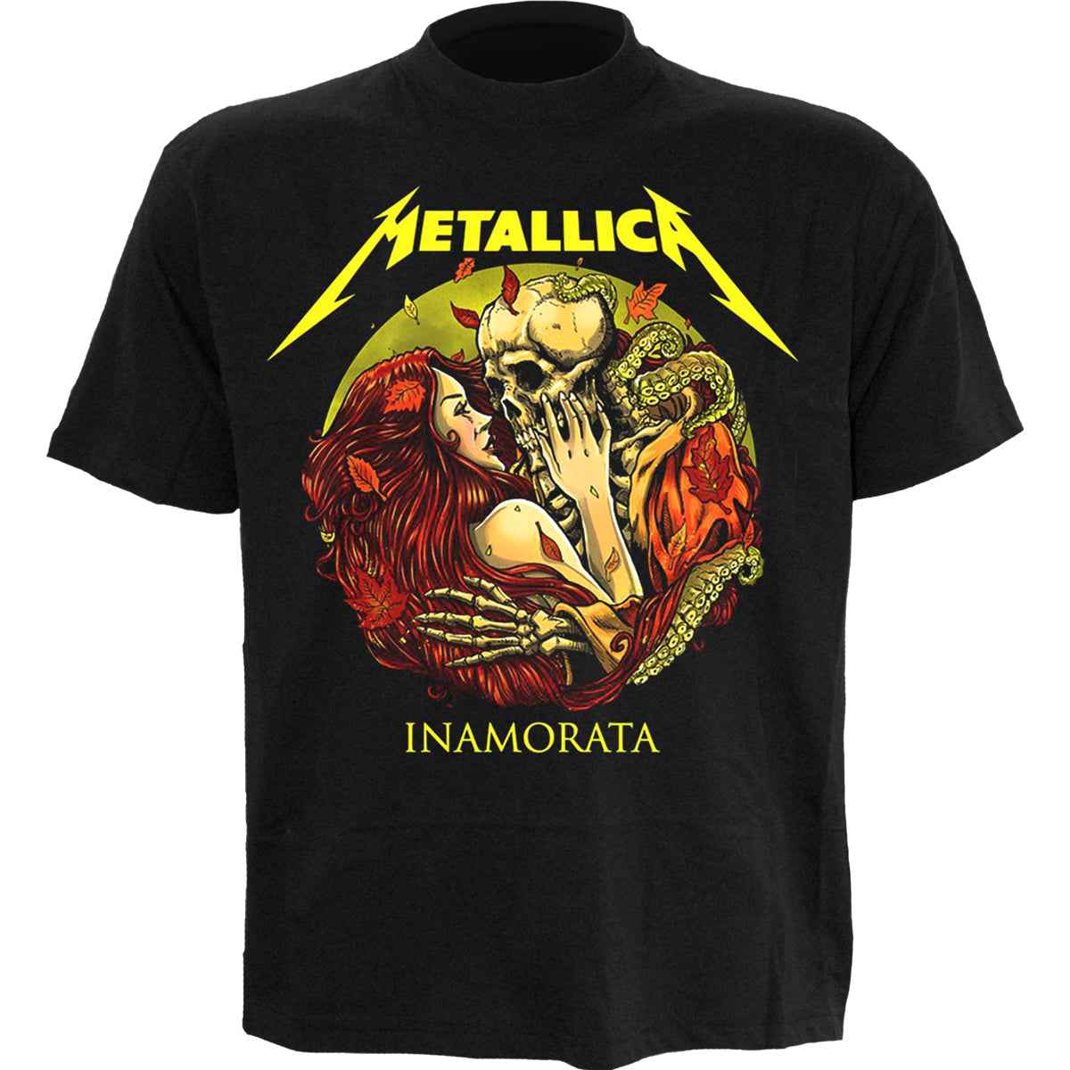 METALLICA - INAMORATA  - Front Print T-Shirt Black - Damned Threads