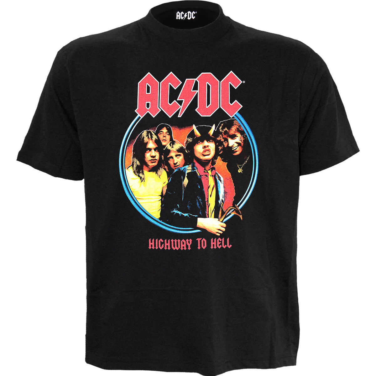 AC/DC - HIGHWAY TO HELL - Front Print T-Shirt Black - Damned Threads