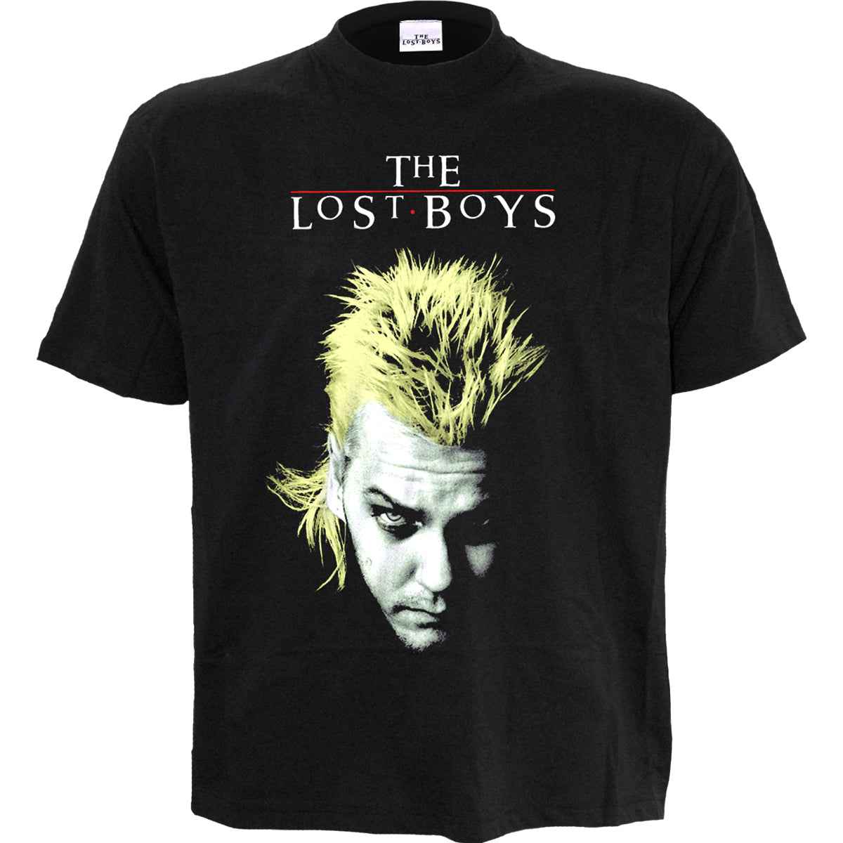THE LOST BOYS - DAVID AND LOGO   - Front Print T-Shirt Black - Damned Threads