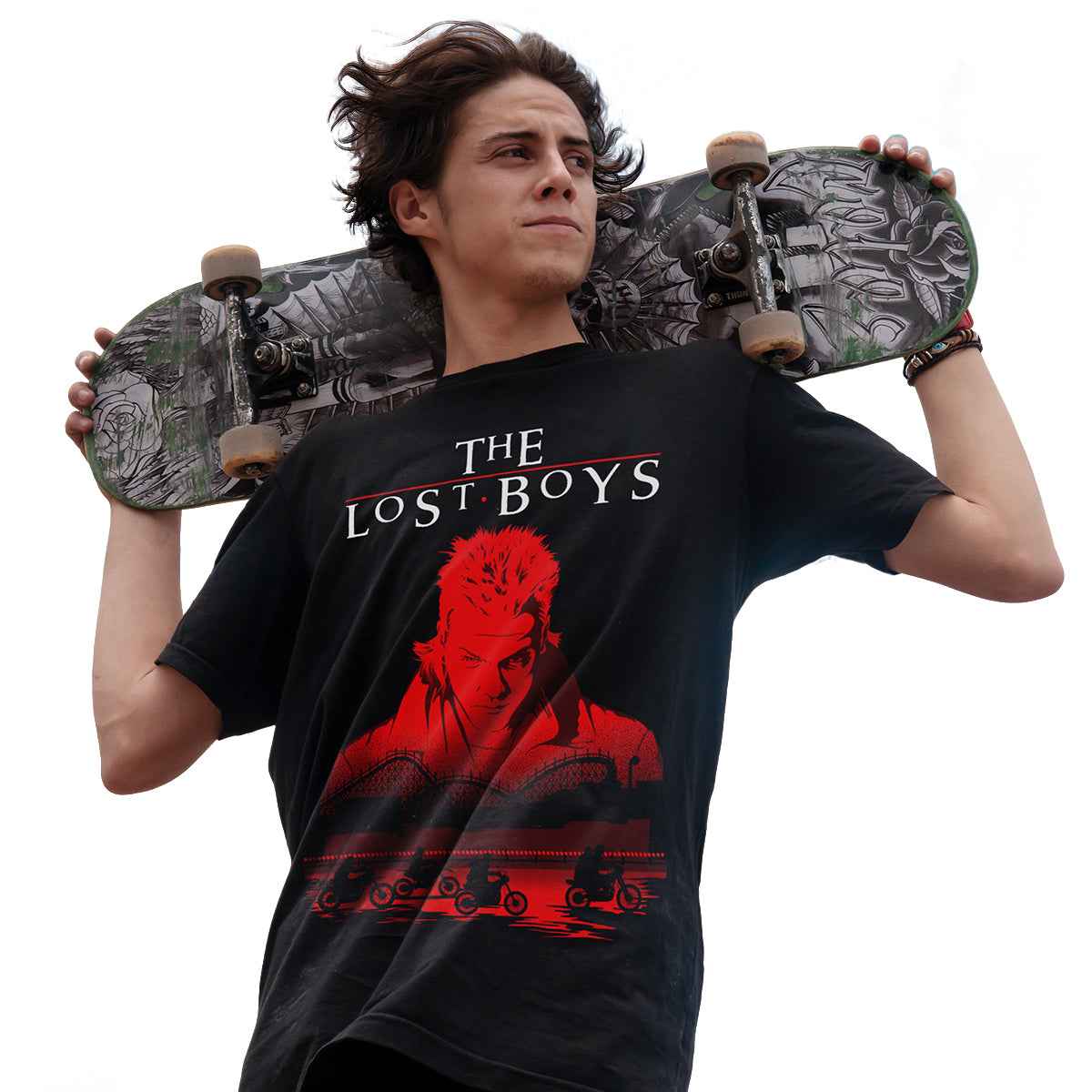 THE LOST BOYS - BLOOD TRAIL - Front Print T-Shirt Black - Damned Threads