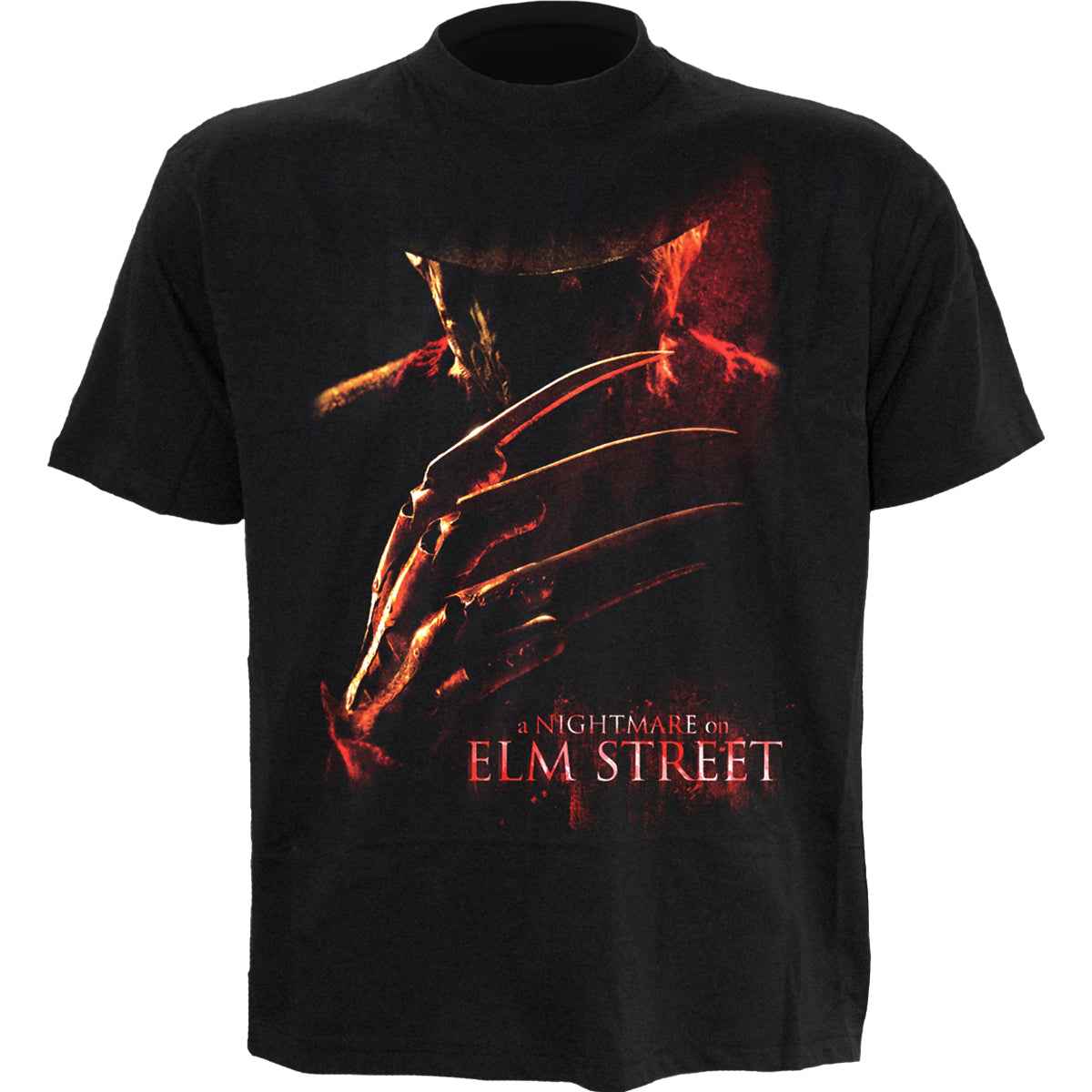 NIGHTMARE ON ELM STREET - POSTER - Front Print T-Shirt Black - Damned Threads