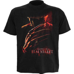NIGHTMARE ON ELM STREET - POSTER - Front Print T-Shirt Black - Damned Threads